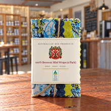 Load image into Gallery viewer, 100% Beeswax Mini Wraps (4 Pack) — Australian Bee Products