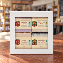 Load image into Gallery viewer, Handmade Soap 4 Pack Gift Box — Australian Bee Products