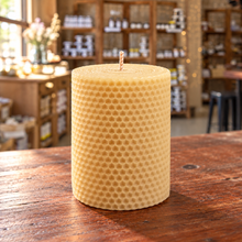 Load image into Gallery viewer, Rolled Large Beeswax Candle — Australian Bee Products